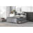 Full Size Platform Bed With Storage Headboard, Usb, Twin Size Trundle And 3 Drawers-1912920606