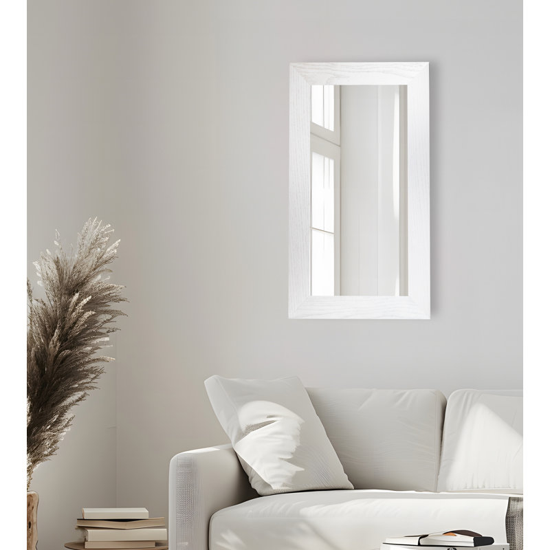 Miroir Ebark Designs Ebark, Blanc, 18 po x 33 po