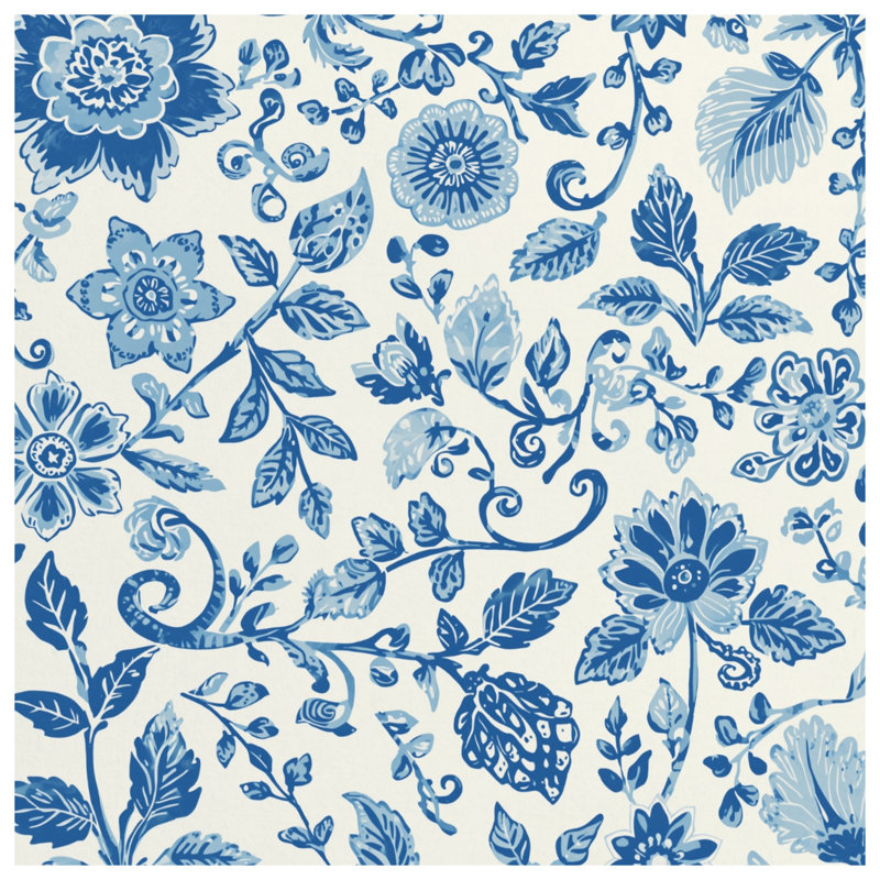 Rideaux de douche botaniques bleus très longs, 70in W x 72in H