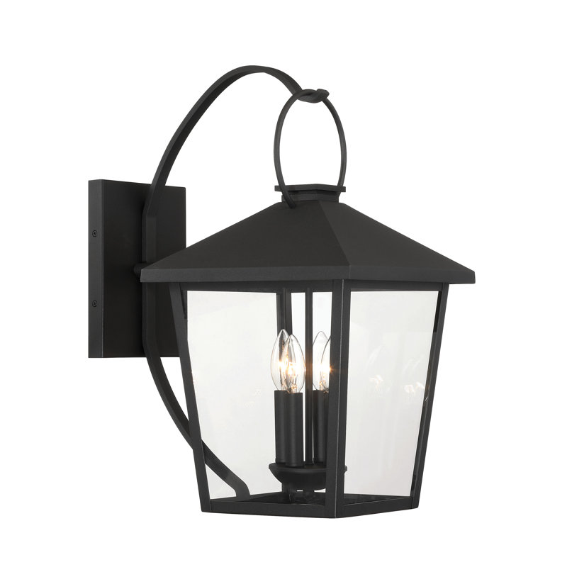 4 LIGHT OUTDOOR WALL SCONCE, 22" H x 12" W x 17.25" D