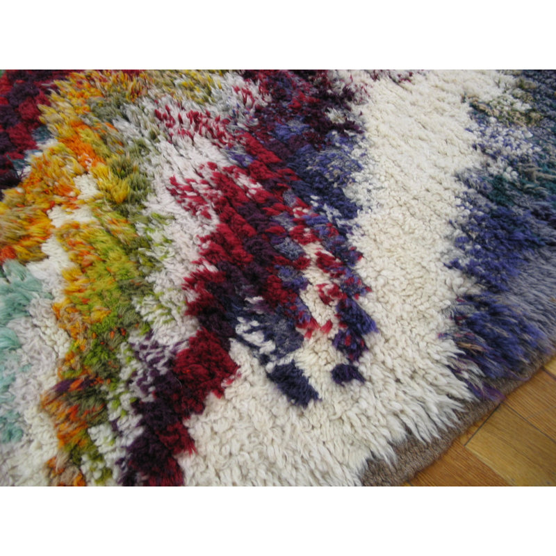 Grand tapis noué rétro Rya Suède