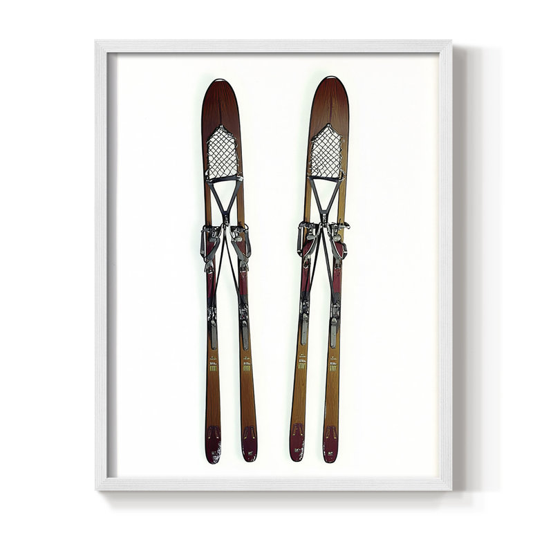Reproduction encadrée - bois massif, H 21 po x l 17 po, Blanc