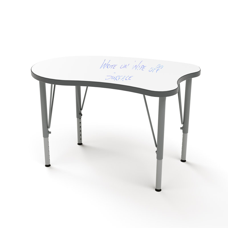 Manufactured Wood 30'' h x 38.75'' w Adjustable Collaborative Desk, Velours minuit