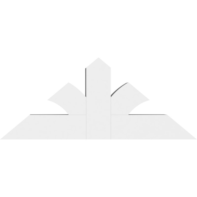 Support pour pignon en PVC de qualité architecturale Richland, H 20 po x l 48 po (pas: 10/12), P 6 po x F 6 po