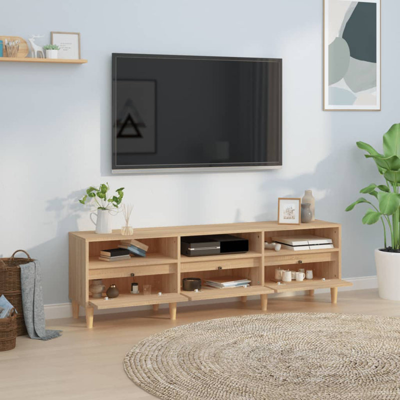 Earle Unfinished TV Stand for TVs up to 32", Sonoma Oak