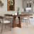 Farmhouse Round Dining Table For 4, MDF Table With Wood Grain Finish, Easy Assembly For Dining Room, Kitchen, Living Room-Only Table-146381683