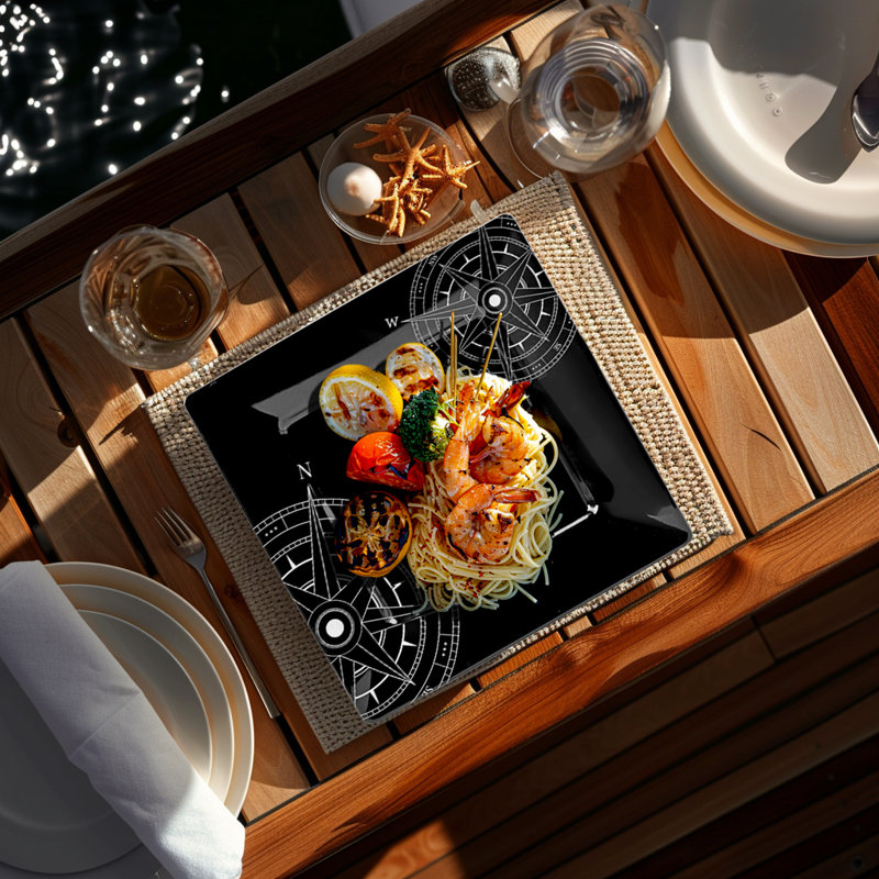 Westrem Melamine Square Salad/Dessert Plate
