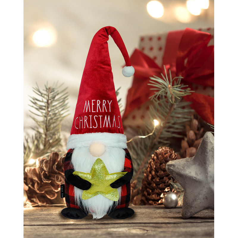 Gnome du Père Noël en peluche Rae Dunn