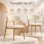 Ensemble de 2 chaises de salle à manger rembourrées scandinaves Vonnie-43117920