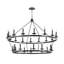 Allendale 58" 28-Light Waggon Wheel Chandelier-1171451311