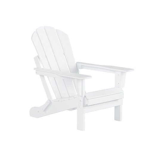 Three Posts™ Marciano Foldable Outdoor Adirondack Chair Set & Reviews ...