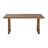 Solid Wood Rectangular Dining Table Walnut 29.5"H x 35.5"D x 63"W