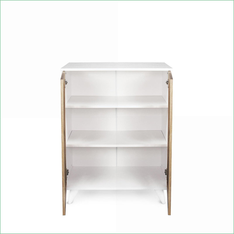 Armoires: rangement pour chaussures Karina avec plusieurs tablettes, bois de qualité supérieure, brun noyer | Hall d'entrée | Mid-Century