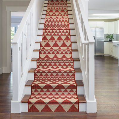 Stair Runner Abrahamson Geometric Hand Woven Indoor Area Rug