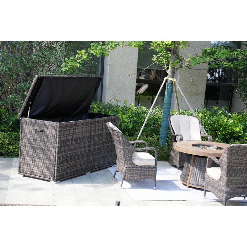 Areefa 4 - Person Patio Conversation Set with Cushions