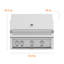 36" Built-In Grill, 2 Trellis Burners, 1 Sear Burner, Rotisserie-826932034