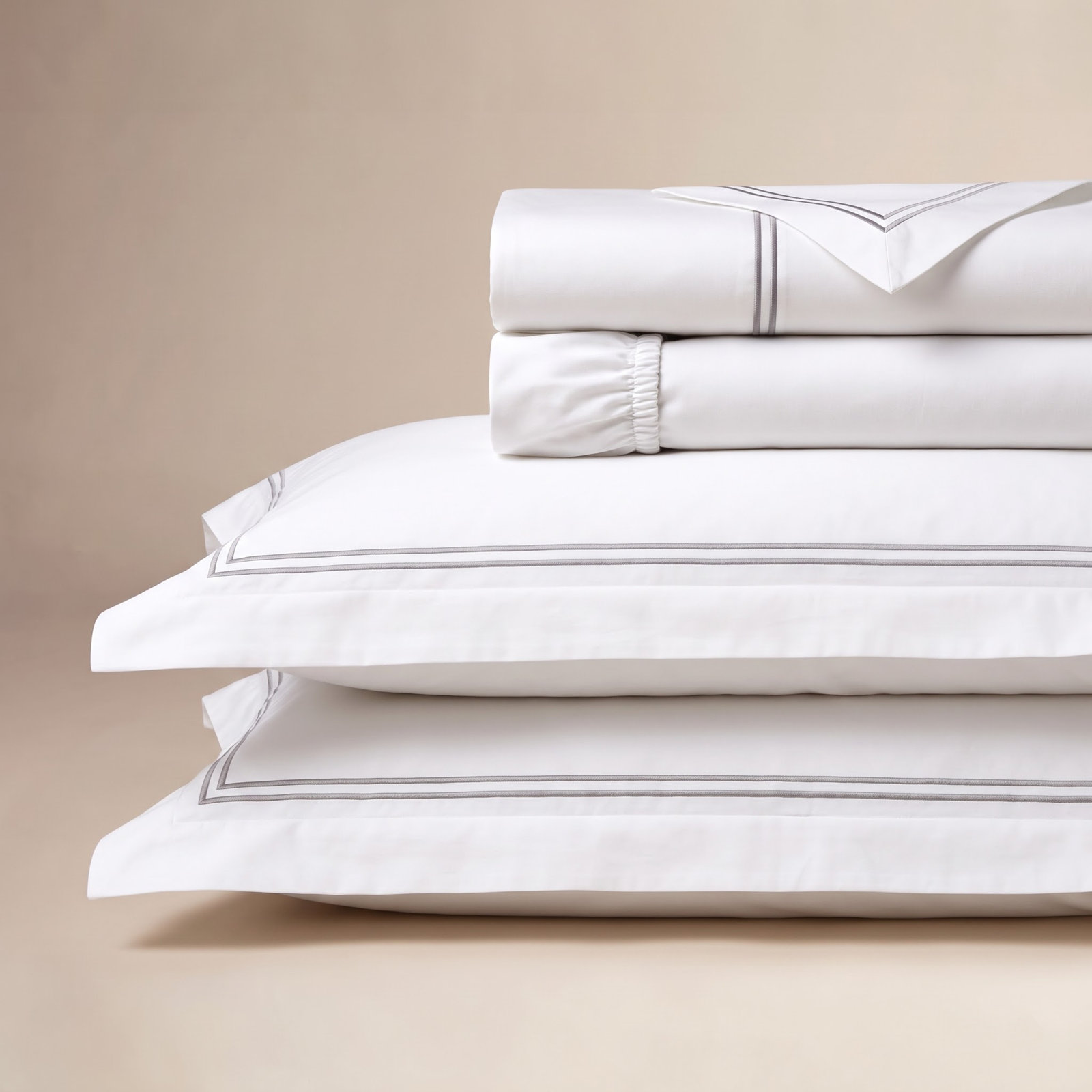 Coltrane Cotton Sheet Set, Pearl Gray, King