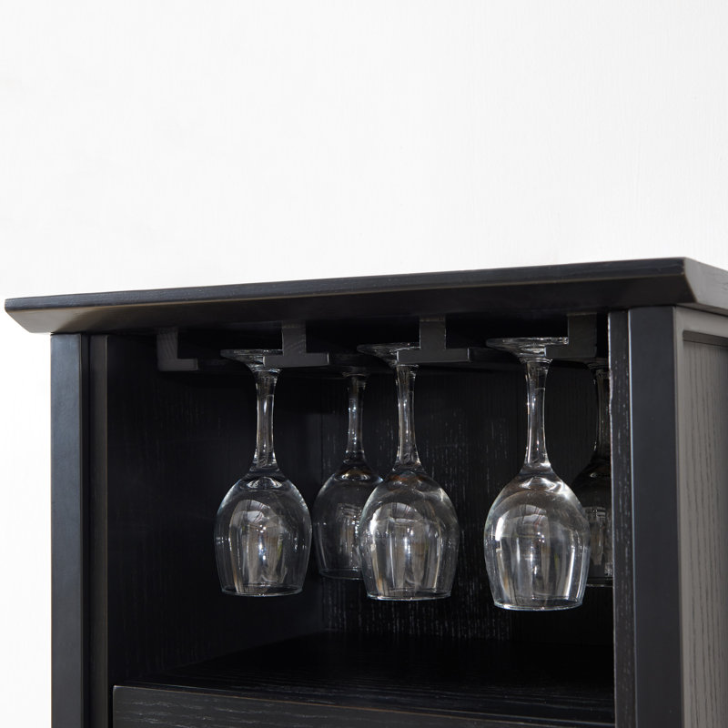 20'' Wine Bar, Black