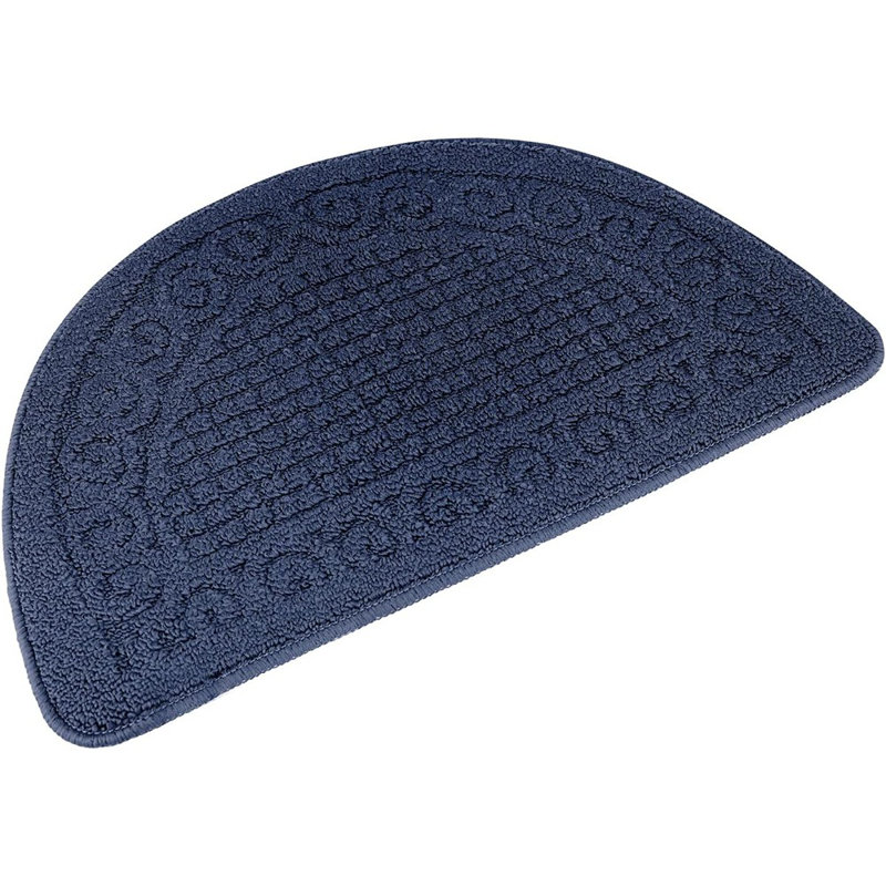 Paillasson demi-rond antidérapant pour salle de bain
