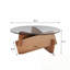 Robledo rond avec plateau en verre