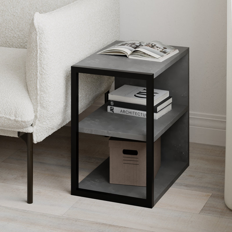 Seick End Table, Retro Grey