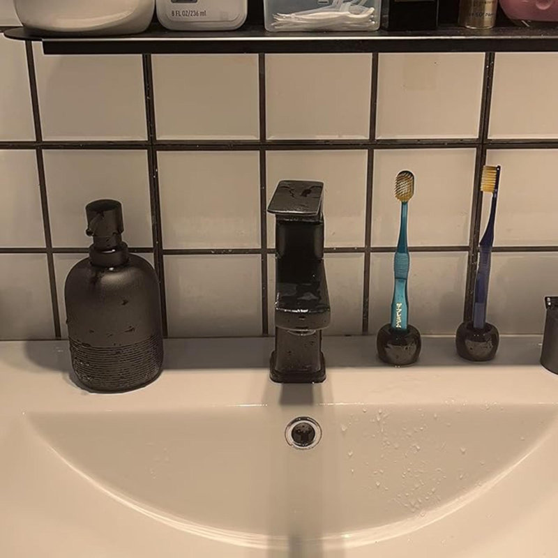 Soap Dispenser White,Hand Soap Lotion Dispenser For Bathroom Countertop,Soap Dispenser For Kitchen Sink., Black