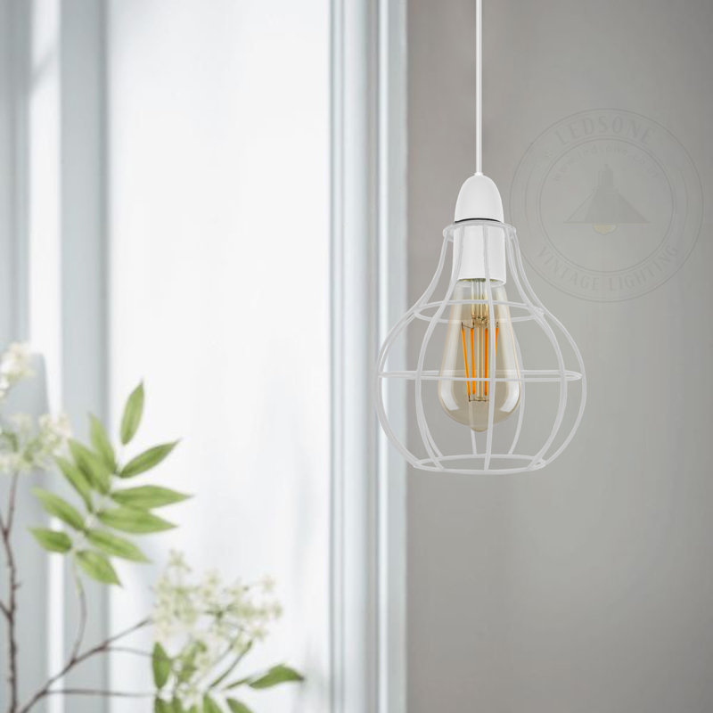 20 cm H Novelty Lamp Shade ( Screw On ), White