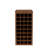 Brown Walnut Color Modular 32  Wine Bar Cabinet Buffet Cabinet