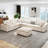 Latitude Run Modular Sectional Sofa, Oversized 7 Seat U Shaped Cloud Couch-1419537487