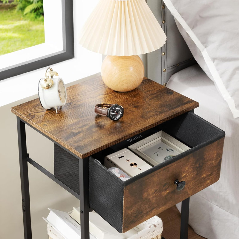 End Table, Rustic Brown