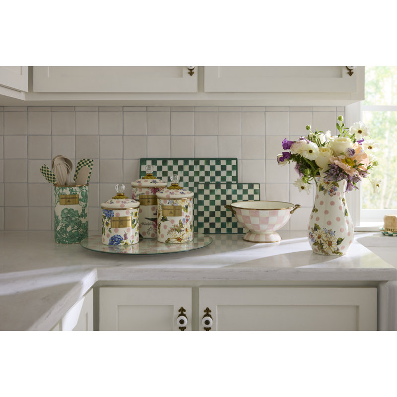 Emerald Check Glass Cutting Boards, Set Of 2