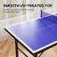 Mini table de ping-pong avec pieds réglables pour l'extérieur intérieur, bleu