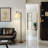 Montage 62" Traditional LED Arched Floor Lamp with Black Finish and White Fabric Drum Shade, Bulb Included-1922683776