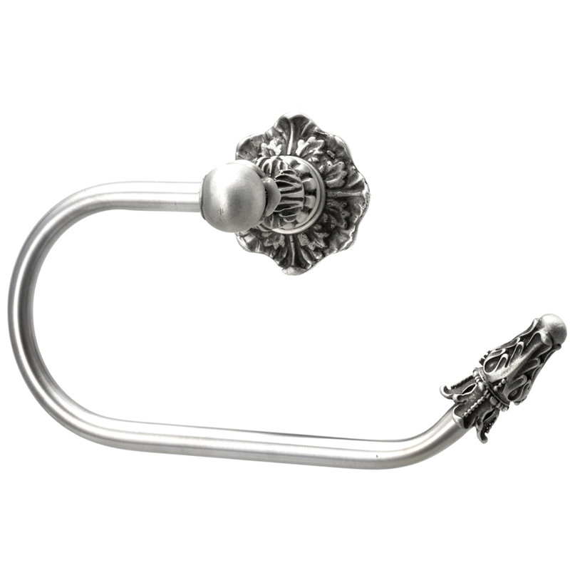 Acanthus swing tissue smooth ring right Renaissance style in Oil Rub Bronze, Satin