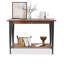 Console rectangulaire en bois massif noyer-131256820