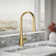 Tone Single Handle Pull Down Kitchen Sink Faucet with Three-Function Pull Down Sprayer