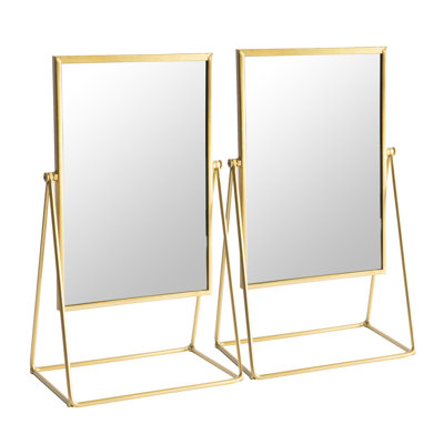 Harbour Housewares - Dressing Table Vanity Makeup Mirror - 22 x 39cm