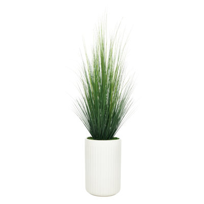 72" Grass in Stone Wash White Ceramic