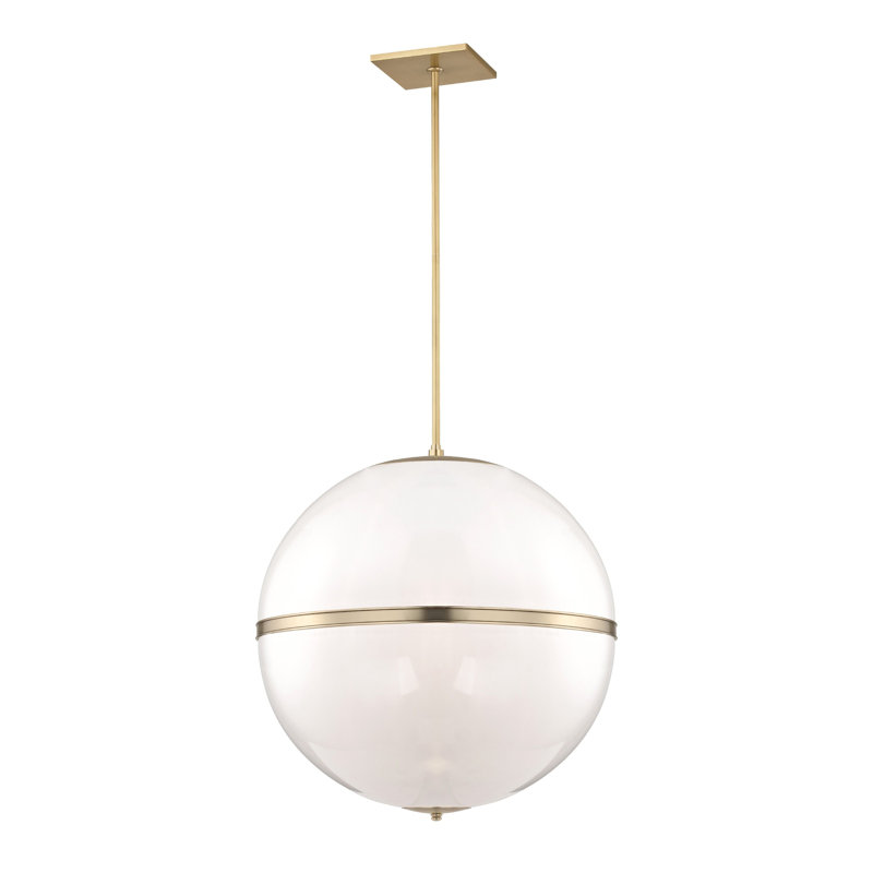 Conrad 3 - Light Dimmable Globe Chandelier, Aged Brass