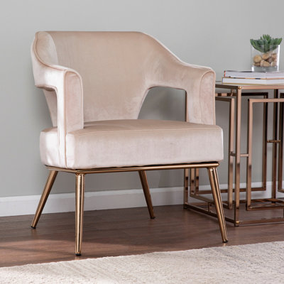 Chaise d'appoint rembourrée Eldermain