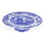 Spode Blue Italian Footed Cake Plate 10.5"