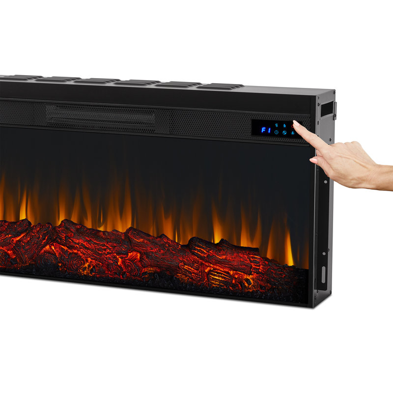 Alcott 75" Landscape Electric Fireplace by Real Flame, Standard, White