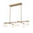 7 - Light Dimmable Glass Bubble Chandelier Sputnik Modern Linear Chandelier
