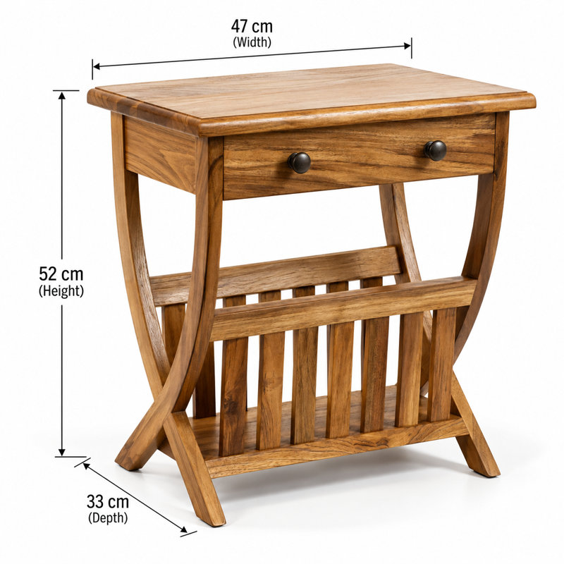 Solid Wood End Table