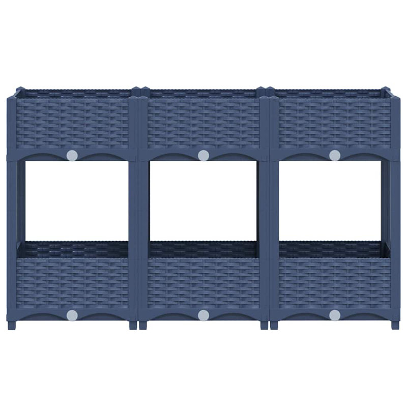 Furrier Raised Garden Bed, Blue Grey