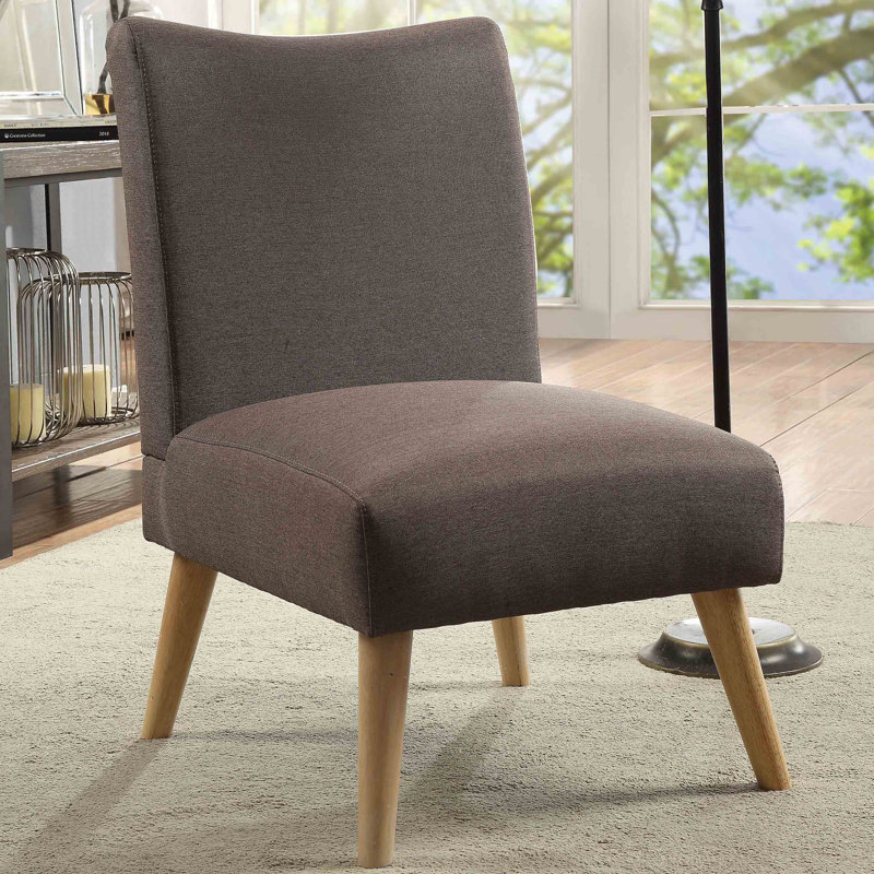 Britzel Upholstered Accent Chair, Brown Polyester