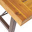Table basse d'extérieur en bois d'acacia