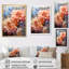 Zinnias roses, beauté transparente sur toile-1478807713-1478807714