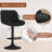 Modern Bar Stool Set Of 2, Adjustable  Upholstered Swivel Counter Stools, Counter Height Bar Stools With Back & Footrest For Kitchen Island-946084320