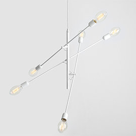 Twigo 6 - Light Unique/Statement Pendant, White